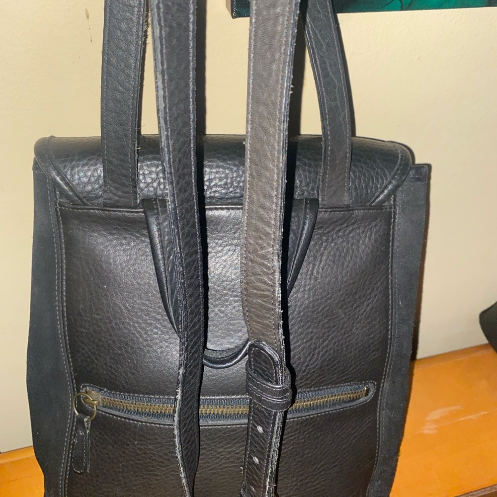 Coach Vintage 1996 Berkeley Convertible Black Suede & Leather Backpack - Picture 14 of 16